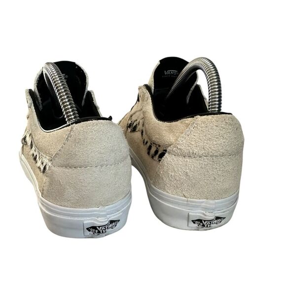 Vans Sk8 Low Suede Marshmallow/Dalmatian print Low-Top Shoes mens 7 women's 8.5 - Picture 5 of 11